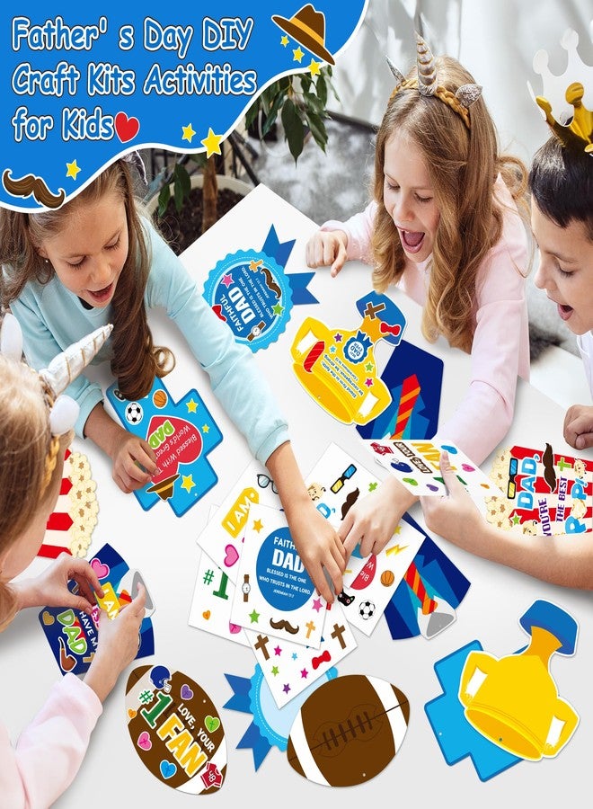 BWkoss Father's Day DIY Crafts for Kids - 36Set Bulk Religious Sunday School Crafts Sticker Christian Hanging Ornament Craft Kit for Classroom VBS Activities Sunday School Father's Day Favors - Image 5